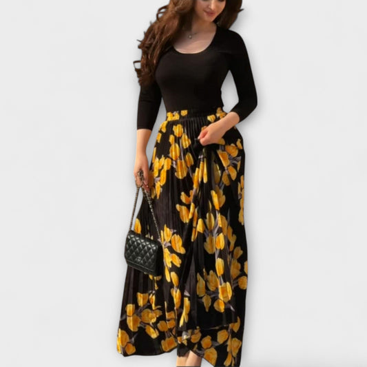 Violette - Pleated Skirt and Top Set