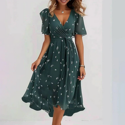 Annegret - Women's V-Neck Dress