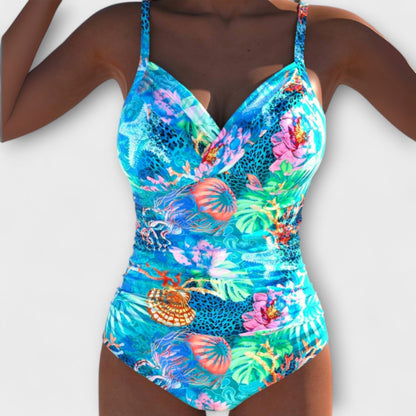 Maisie – Nautical Cut-Out Swimsuit