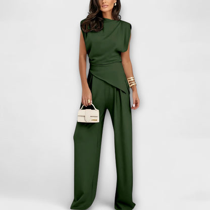 Sofia - Asymmetrical Outfit with Draped Shoulders