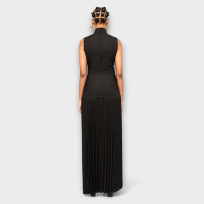 Kristen - Maxi Dress with Pleats and Cut-Outs