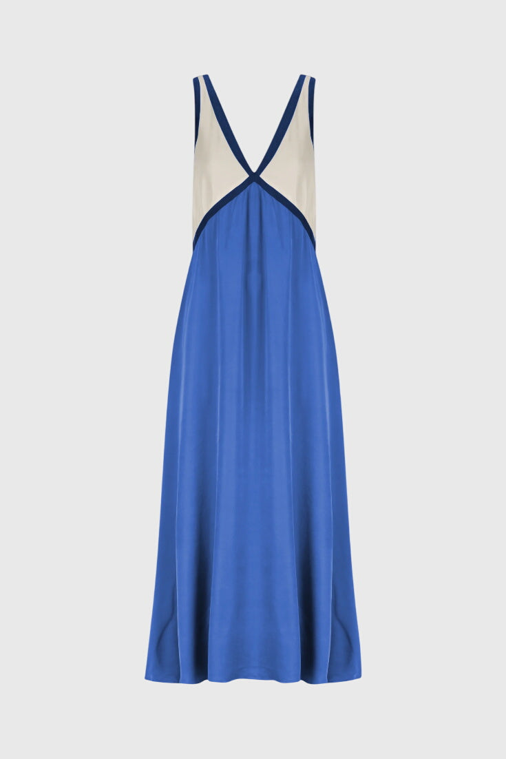Summer Boho Dress with V-Neck