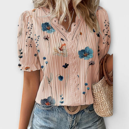 Emily - Stylish V-Neck Blouse