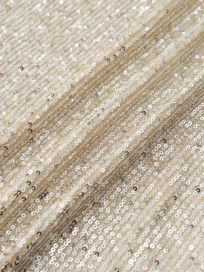 Sequin Party Dress with Contrast Details