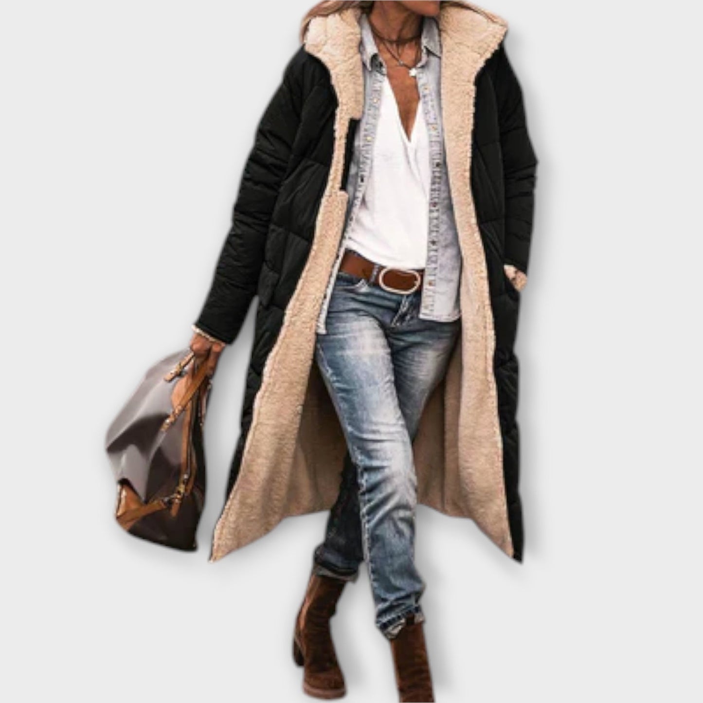 Kora - Comfortable Fur-Lined Coat