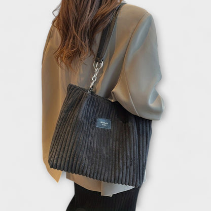 Lora - Soft Cord Shoulder Bag