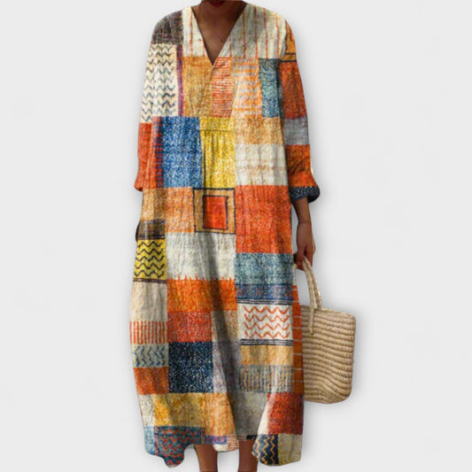 Vianna - Stylish Dress with Geometric Pattern