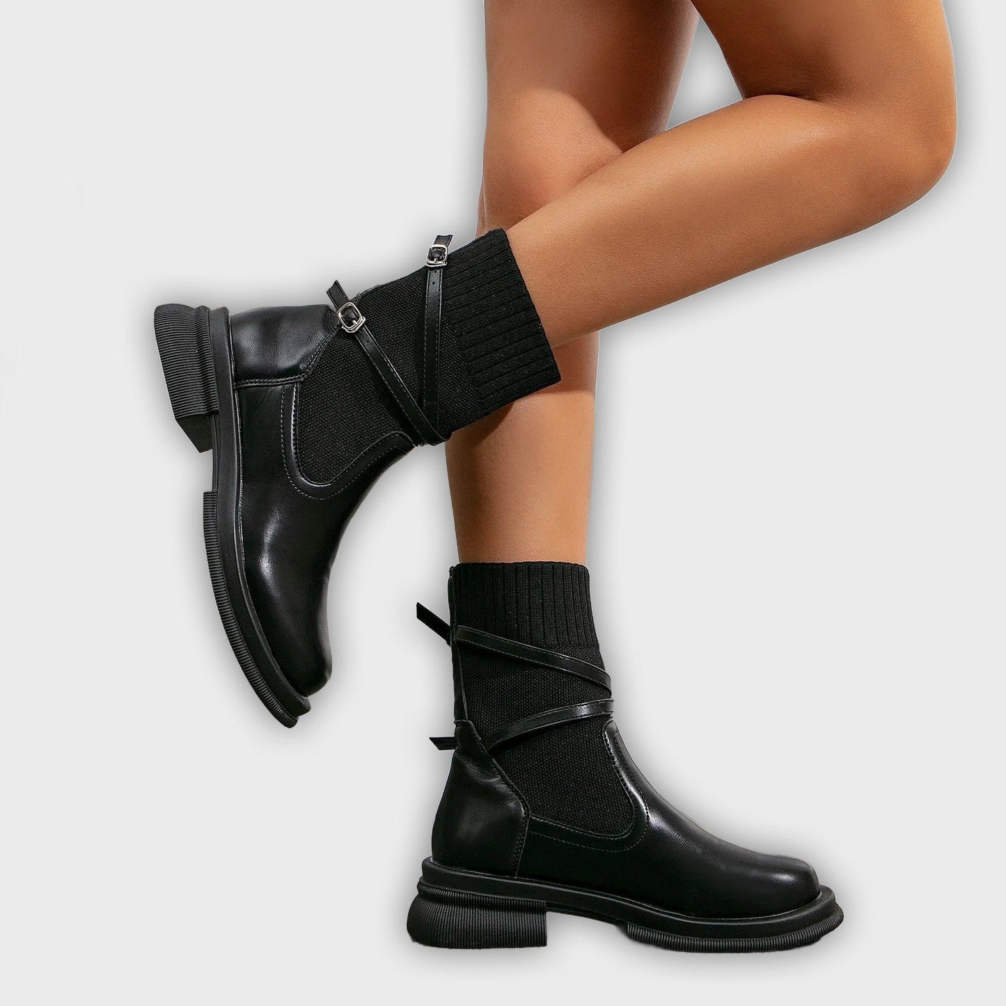 Elfrid – Women’s Retro Platform Boots with Chunky Sole & Vintage Design