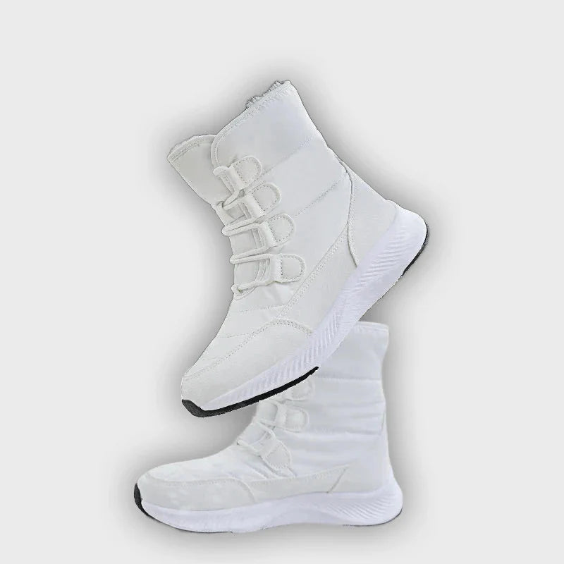 Marnie – Women’s Combat Boots with Plush Lining & Flat Sole for Winter